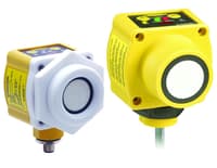 Banner Engineering 8 m Range Chemical Resistant Ultrasonic Sensor, QT50U Series